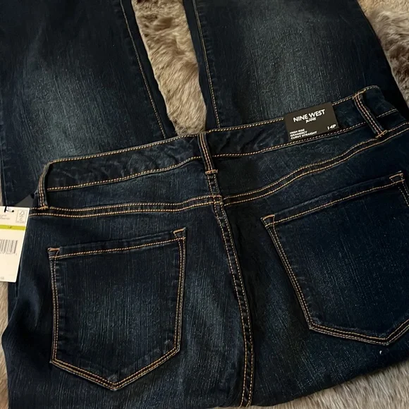 NWT | Nine West | high-rise gramercy curvy straight | 14P - Picture 2 of 5